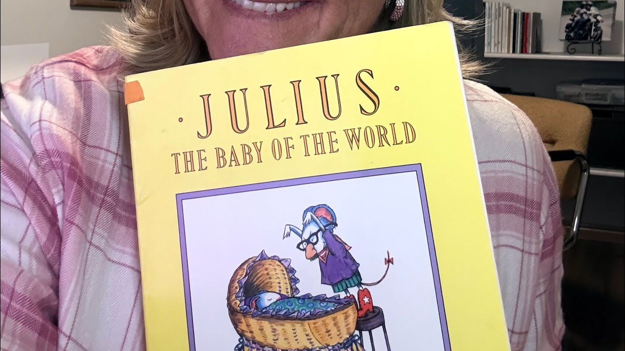Yellow Grammy Reads Julius the Baby of the World by Kevin Henkes