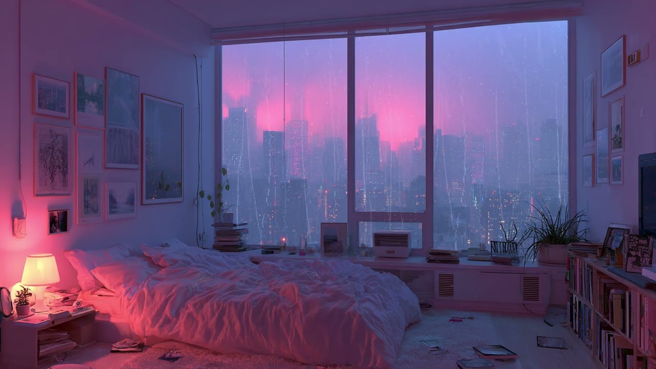 Peaceful New York Rainy Night | Relaxing City Ambience for Sleep, Study & Stress Relief 🌧️🌙
