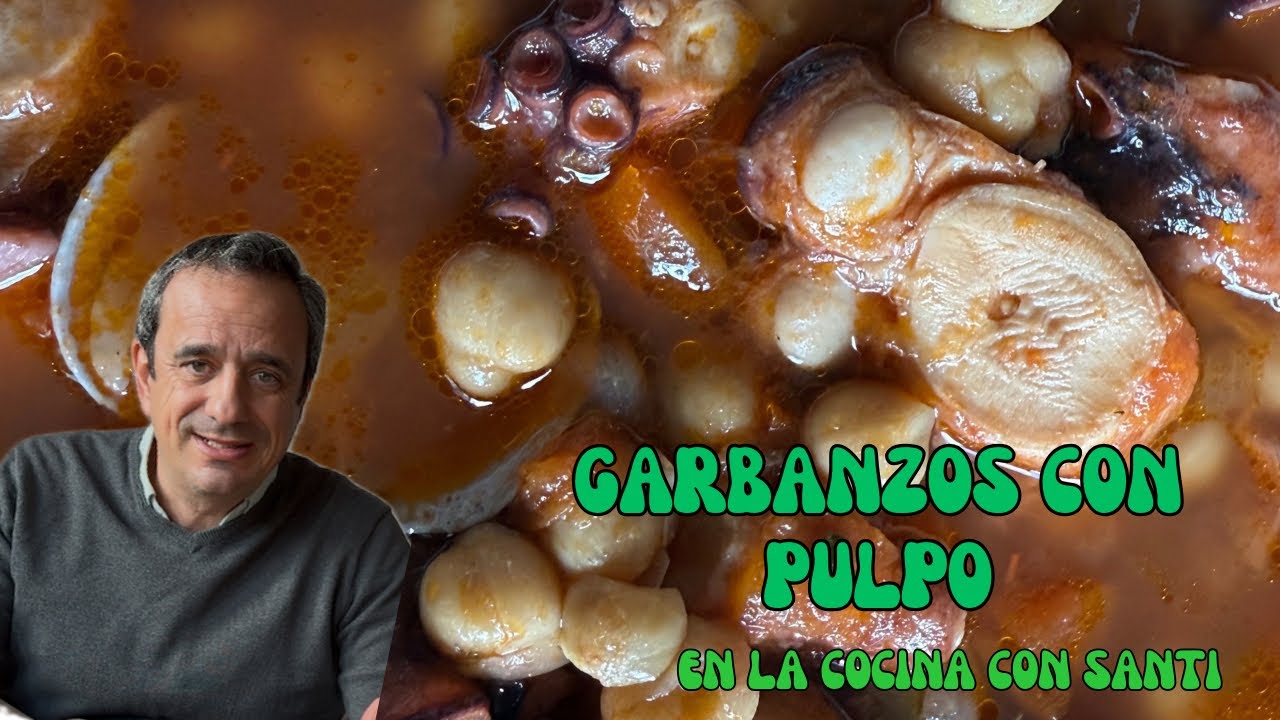 Pulpo con garbanzos en 20 minutos!#ricofacilyrapido #cocina #ricoyfacil