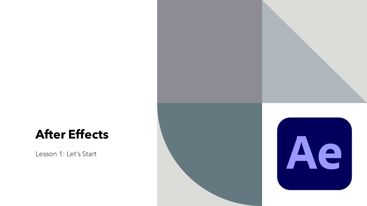 After Effect Easy Tutorials in Hindi : Lesson 01