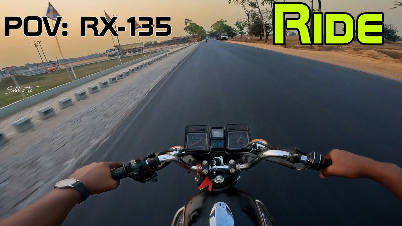 RX-135 POV Ride 🔥|| Feel the Raw 2-Stroke Sound💥#yamaha 