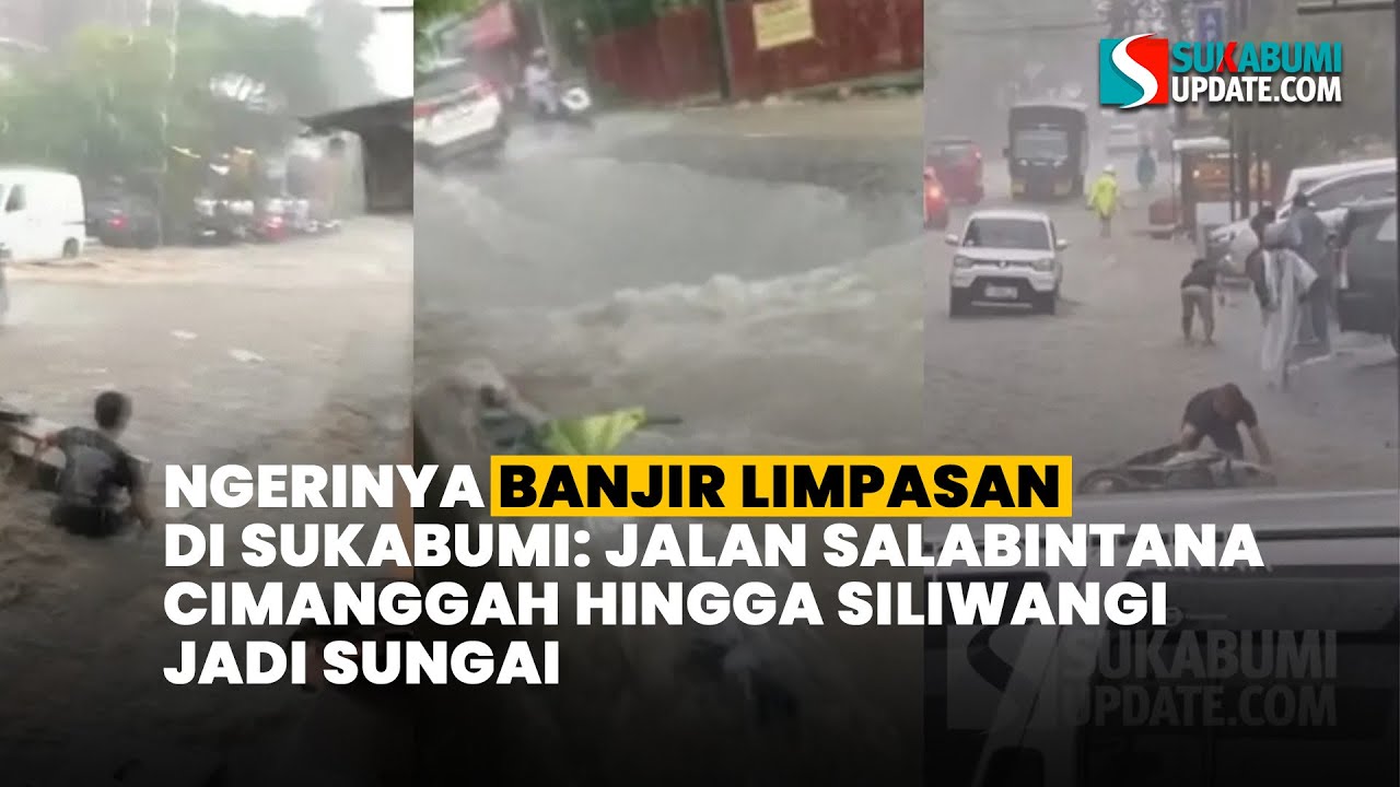 The Horror of Flood Runoff in Sukabumi: Jalan Salabintana Cimanggah to Siliwangi Turns into a River