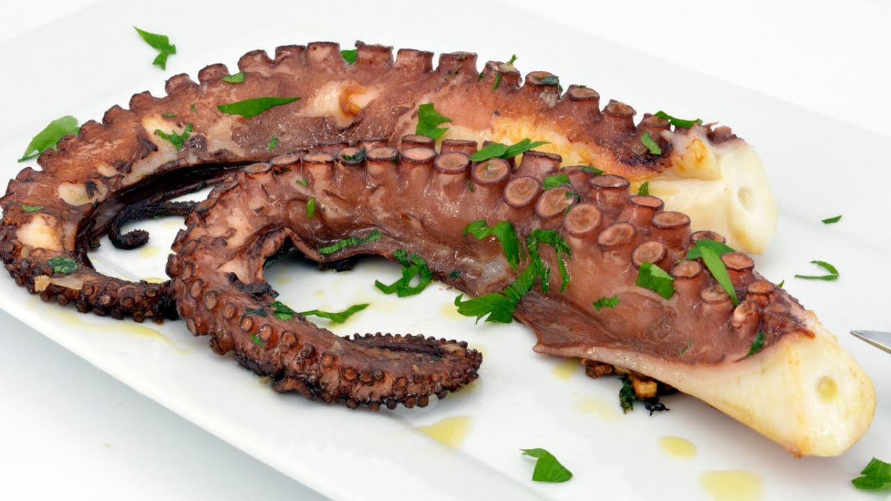 Como Hacer Pulpo a la PLANCHA 🦑 Pulpo para DIETA (Fácil y Rápido)