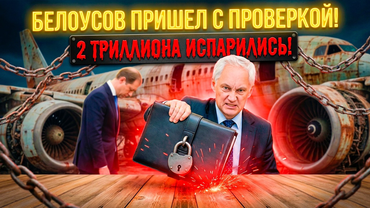 «ГДЕ СТО САМОЛЁТОВ?!» — БЕЛОУСОВ ВСКРЫЛ ЧЕРНУЮ ДЫРУ АВИАПРОМА: СПИСОК НА ВЫЛЕТ.