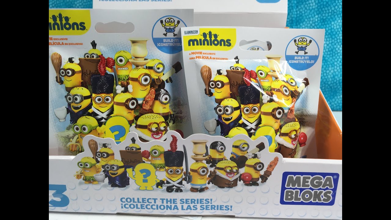 Minions Mega Bloks Series 3 Unboxing Opening Toy Review Movie