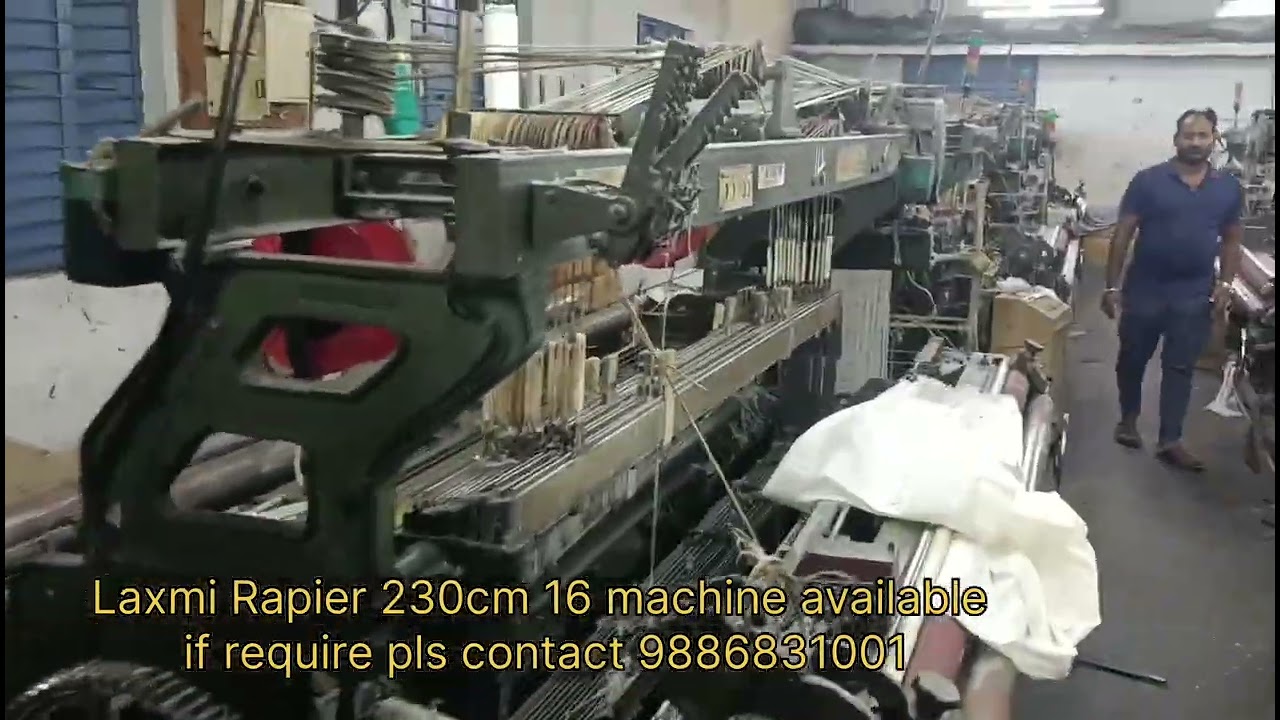 Laxmi Rapier 230cm 16machine available if require pls contact 9886831001 #rapierloom #machine #230cm