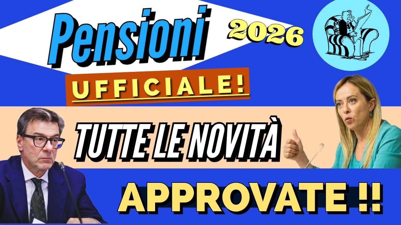✅  PENSIONI 2026, UFFICIALE❗️👉  TUTTE LE NOVIT&Agrave; APPROVATE !!! 🚀