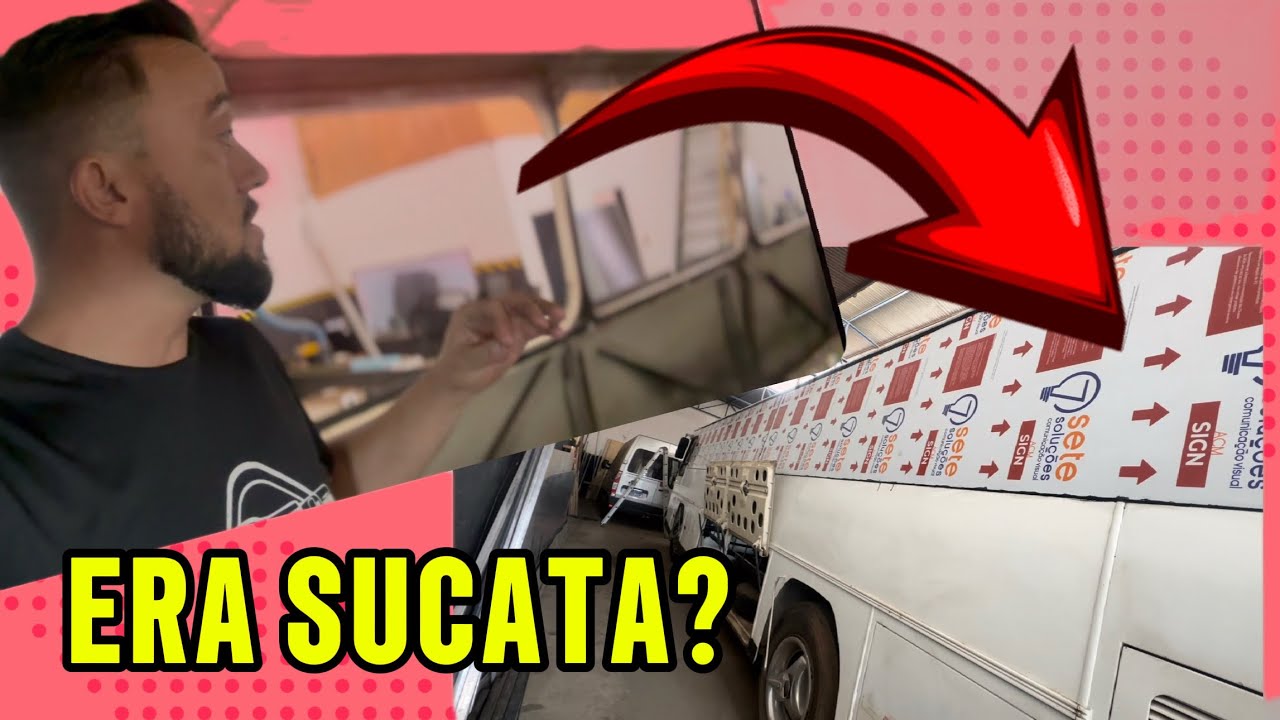 MANDARAM SUCATEAR ESSE ÔNIBUS… A GENTE FECHOU AS JANELAS E REFIZ A ESTRUTURA DO ASSOALHO INTEIRO 😈