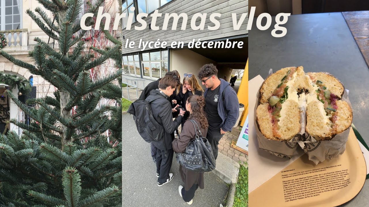CHRISTMAS VLOG┃le lycée en décembre 🎄