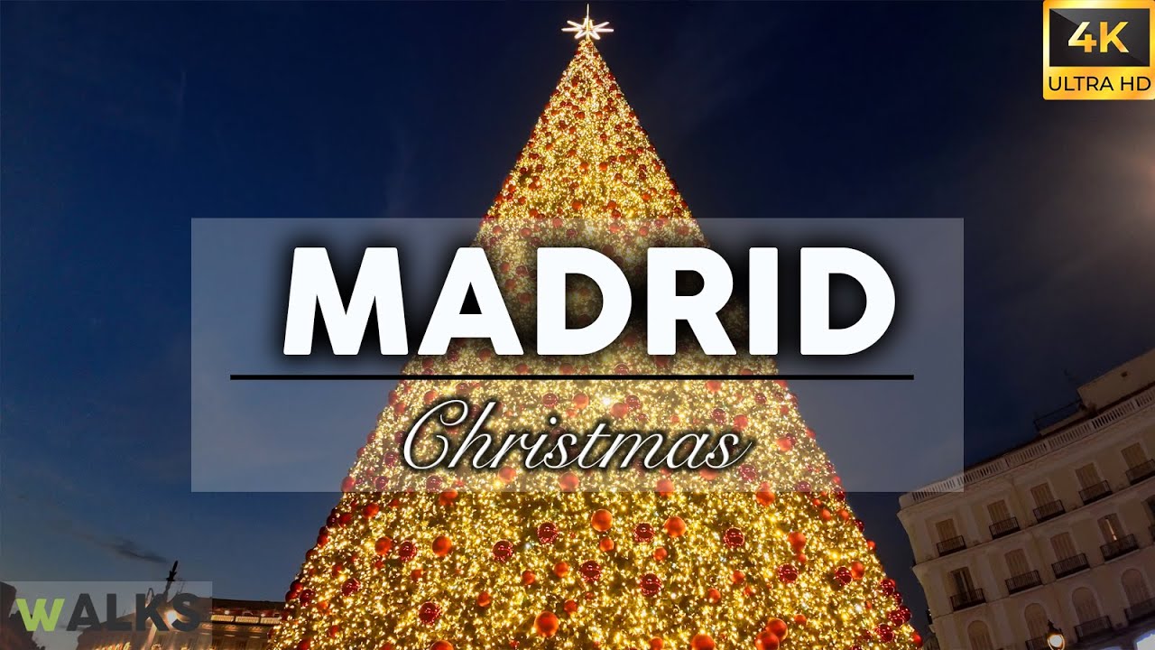 Madrid España 🇪🇸 Luces de Navidad 2024. Walking Tour [4K/60FPS]