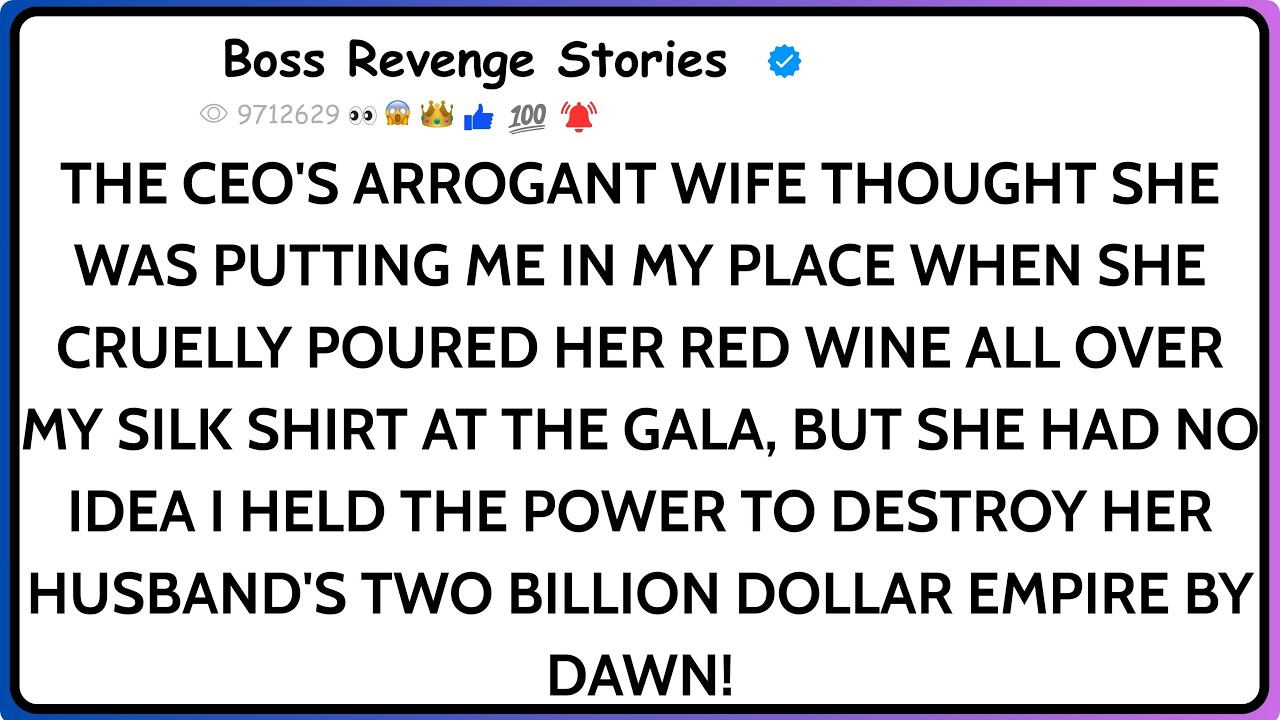 CEO’s Wife Poured Wine on Me — It Cost Them $2.4 Billion by Morning