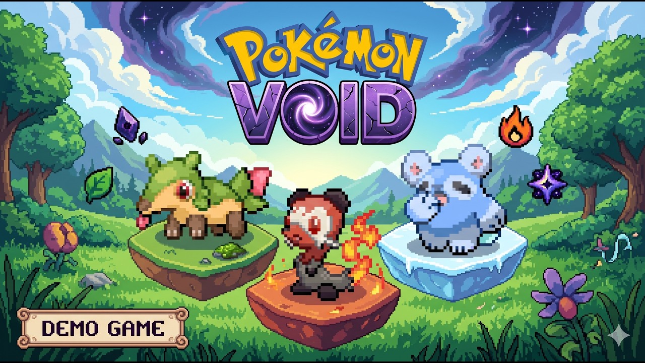 Демонстрация геймплея Pok&eacute;mon Void в прямом эфире! Новый космический тип и искаженные формы!