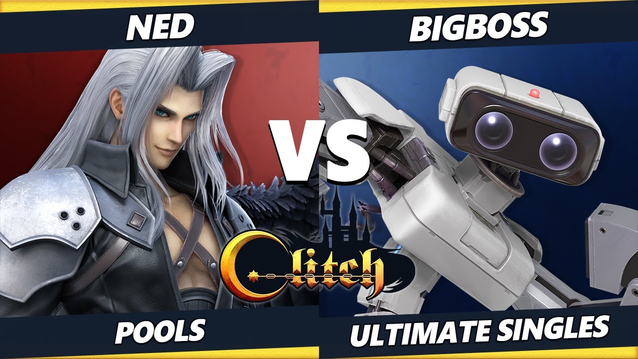Glitch Konami Code  - Ned (Sephiroth) Vs. BigBoss (ROB) Smash Ultimate Tournament