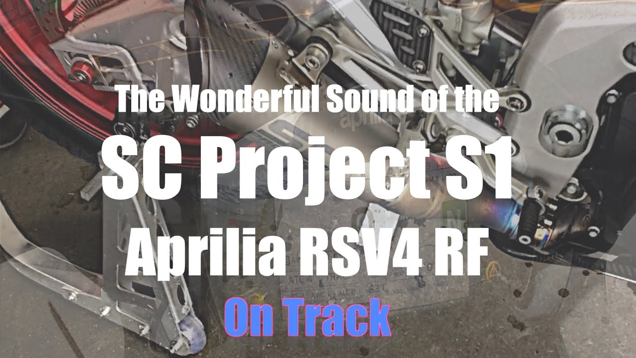 Aprilia RSV4 RF with SC Project S1 on Track