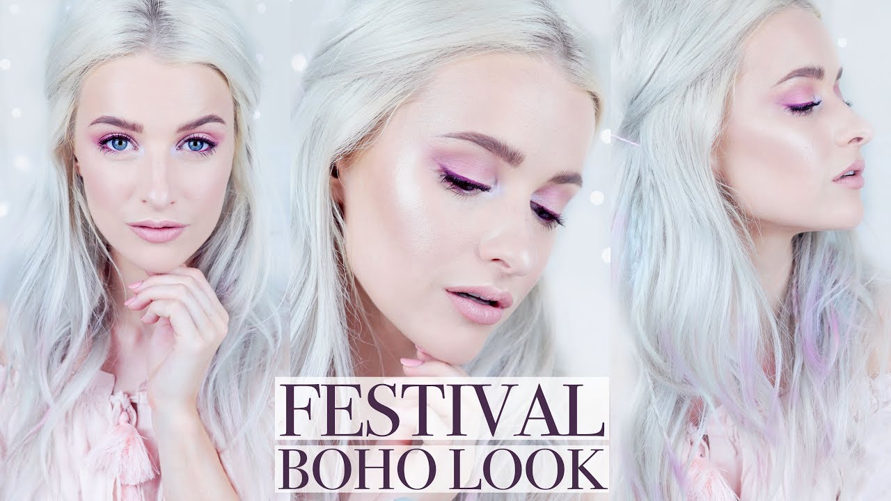 FESTIVAL MAKEUP AND HAIR TUTORIAL | Inthefrow ad
