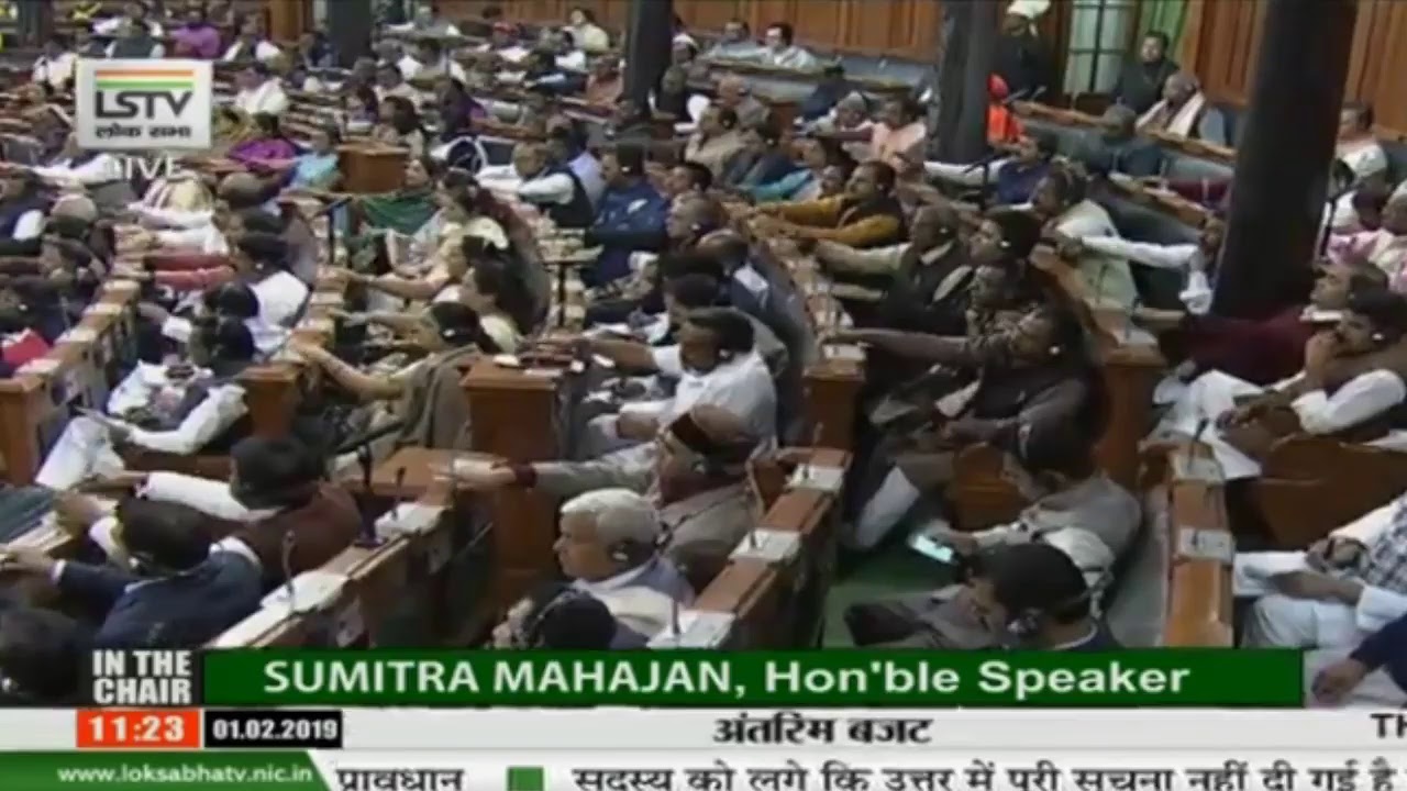 Finance Minister presents Interim Budget 2019 in Parliament