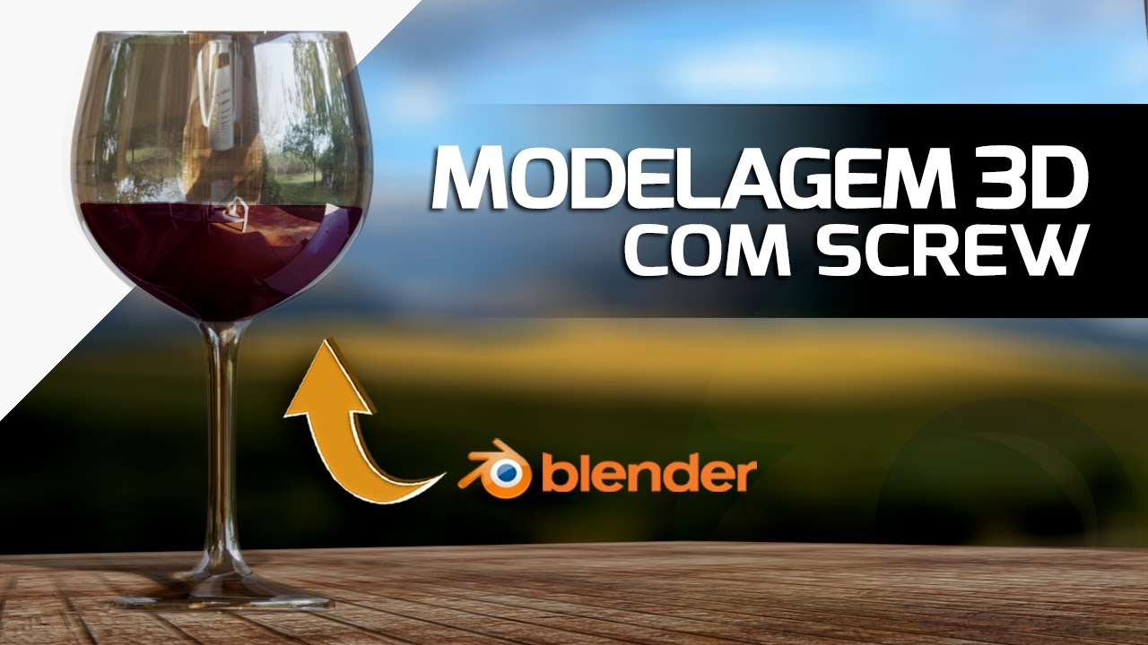 3D ✅ [CRISTAL NO BLENDER] Como criar Vidro, Cristal e Taça no Blender (Modificador Screw) Português!