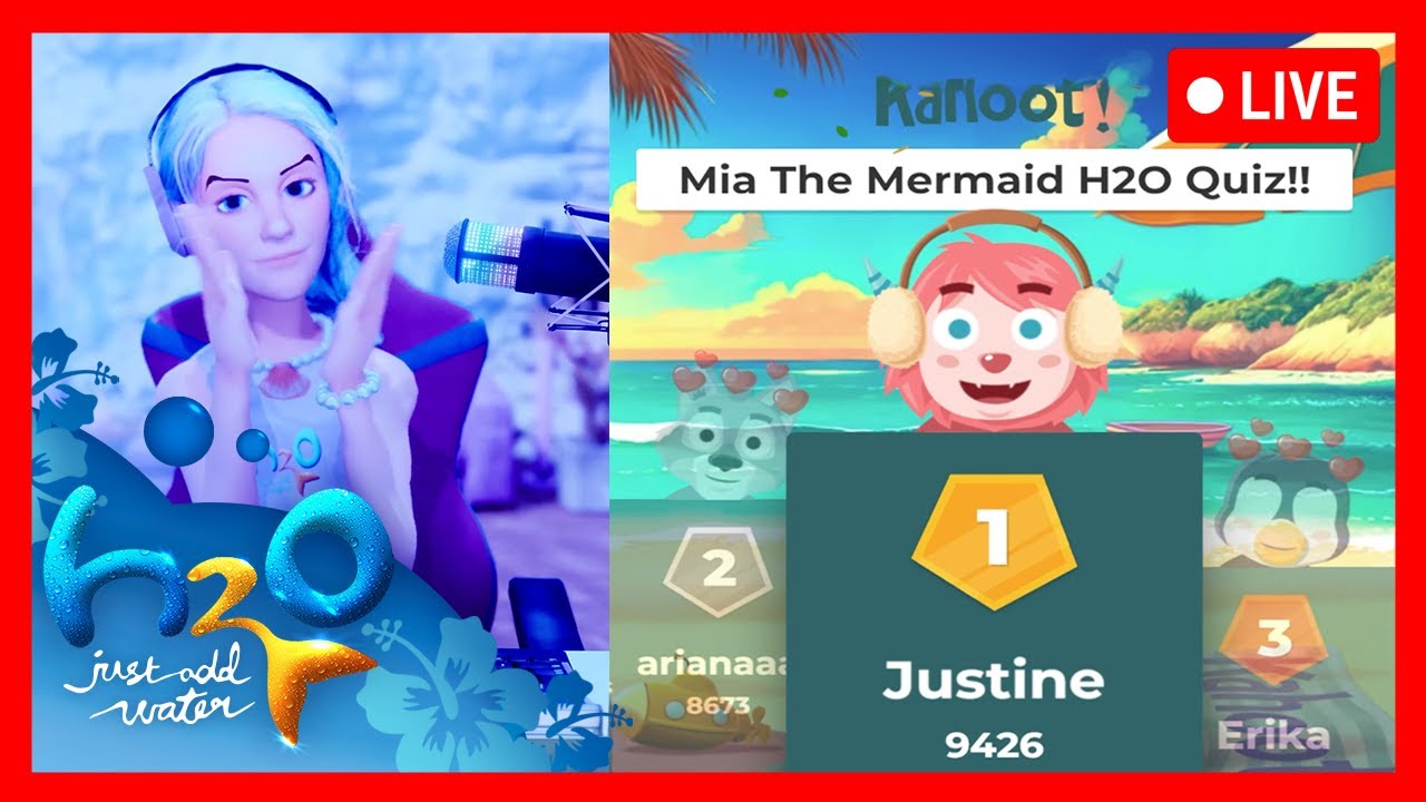 Mermaid Livestream! 🧜‍♀️ Kahoot Mermaid Quiz with the Community! Also: Reactions to H2O Episode 7!