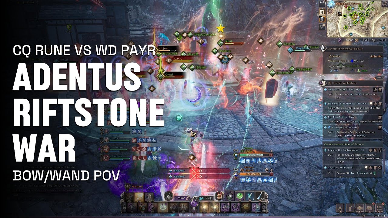 [Bow/wand POV] ADENTUS RIFTSTONE War - CQ Rune vs WD Payr