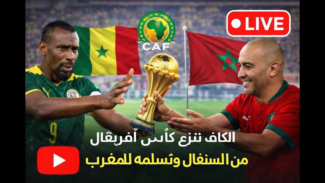 المنتخب المغربي بطل لكأس إفريقيا 2025. سحب اللقب من السنغال 🇸🇳. ويتم تسليمه للمغرب
