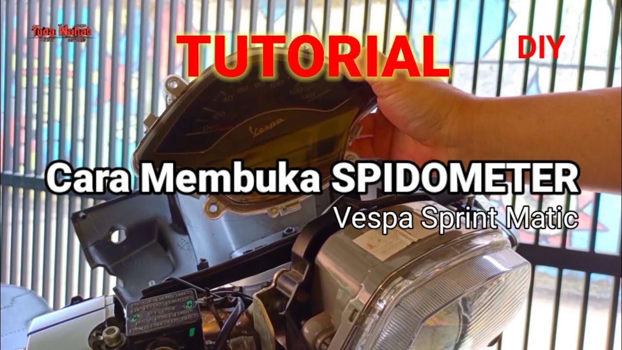 Cara Membuka Speedometer Vespa Sprint Matic i-get DIY