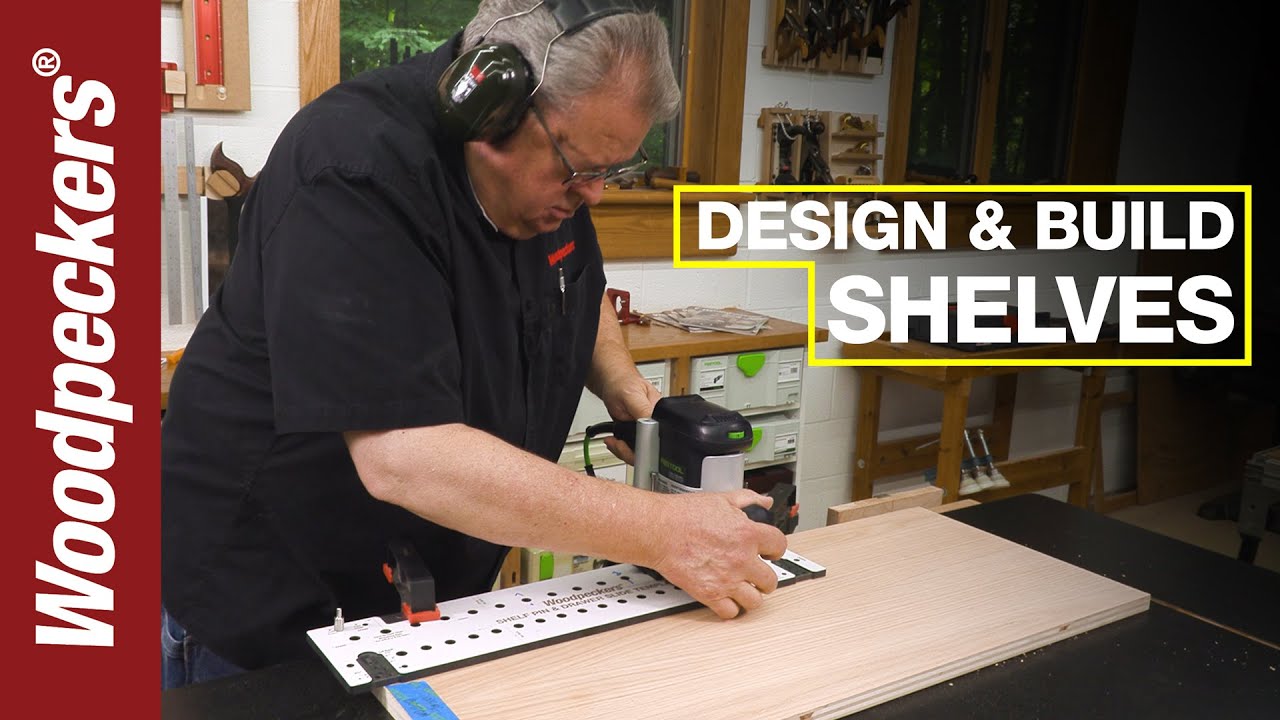 Easy Cabinet Shelf Layout With Shelf Pin & Drawer Slide Template | Deep Dive | Woodpeckers Tools