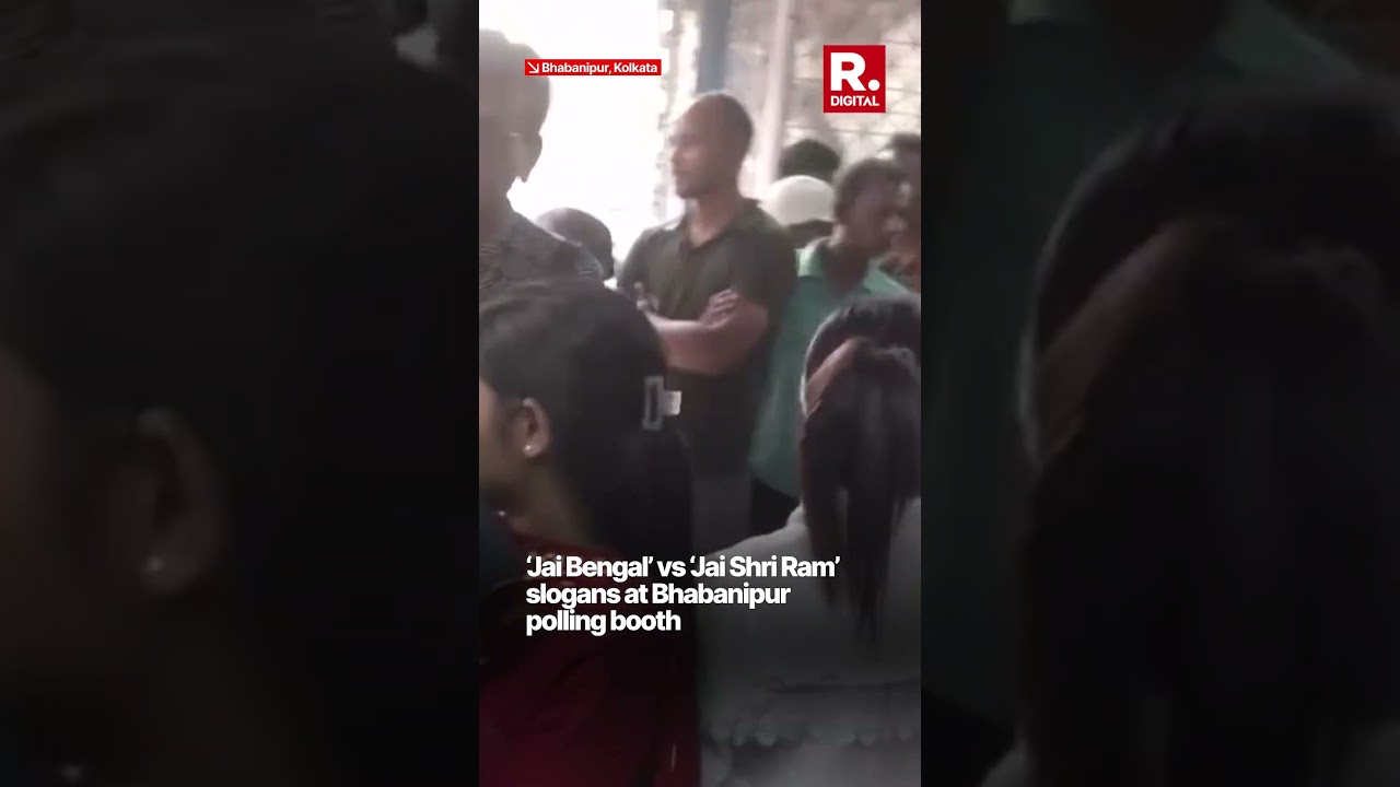 &lsquo;Jai Bengal&rsquo; vs &lsquo;Jai Shri Ram&rsquo; Slogans at Bhabanipur Polling Booth