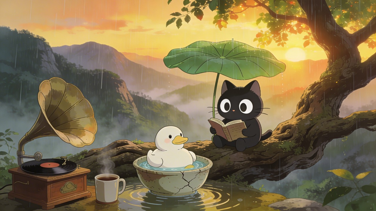 Cherish the moments that make you feel alive. 🌅 Cozy Sunset Mountain Lo-fi for Study, Focus