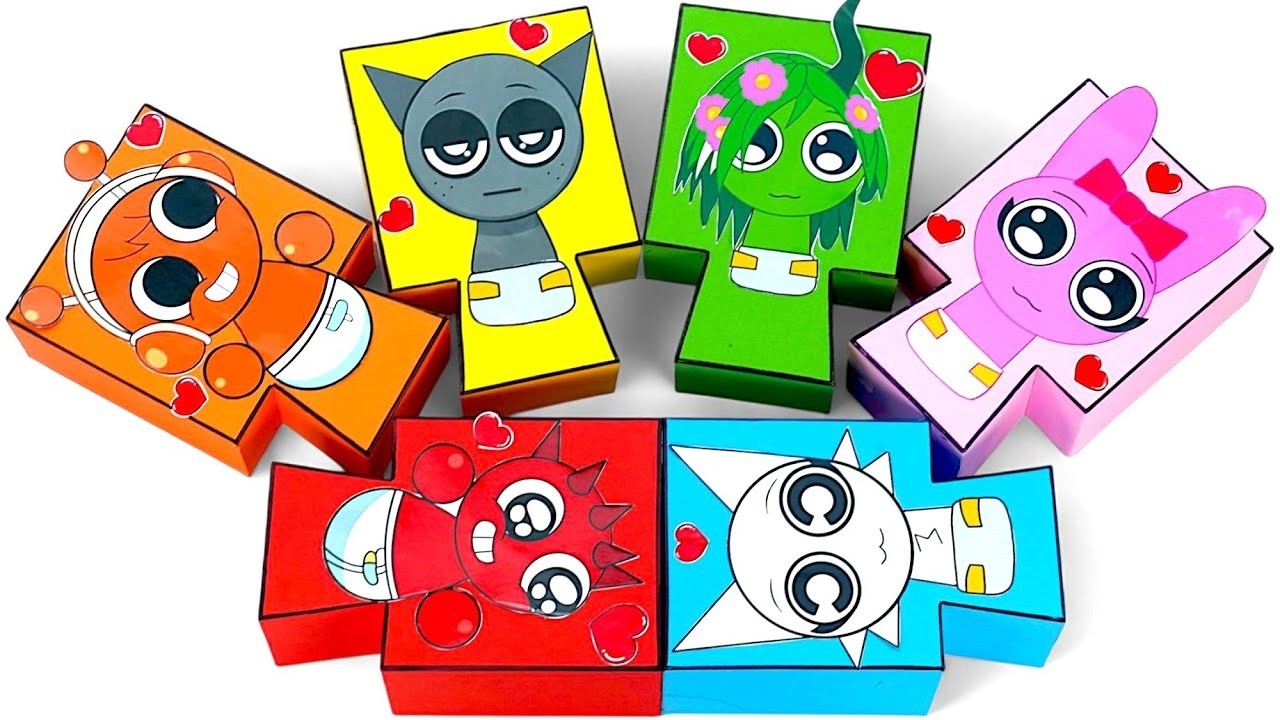 ✨ Paper DIY ✨ 🎁 Surprise Heart Puzzle Box 🌈 | Cute Characters & Relaxing Sounds 💖