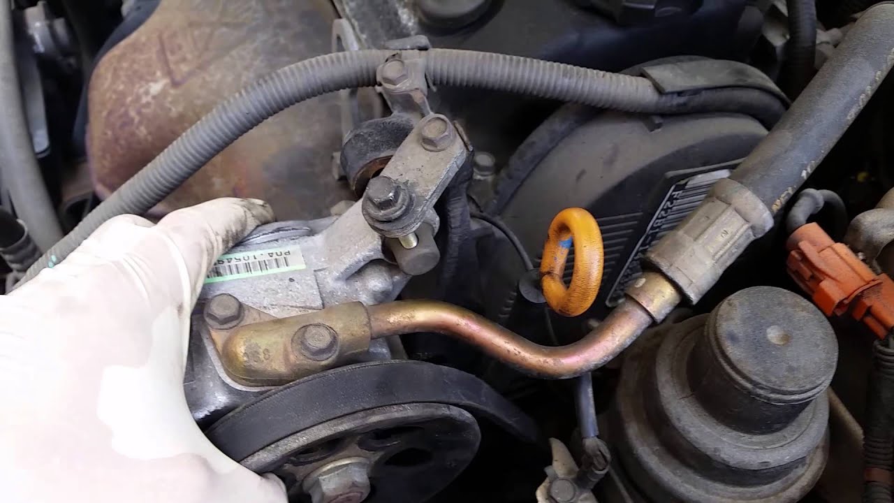 Older Honda power steering belt replacement