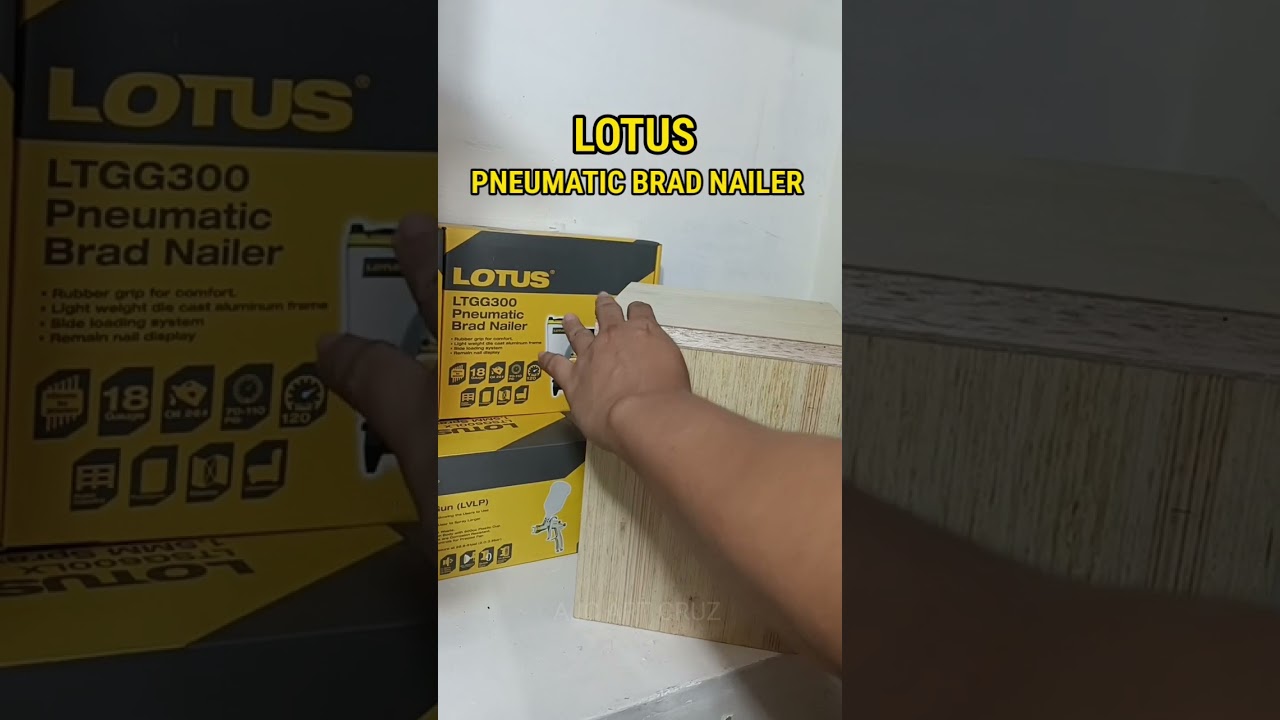 LOTUS PNEUMATIC BRAD NAILER LTGG300 10MM TO 30MM #tools #diy  #pneumatictools #lotustoolsph  #brad