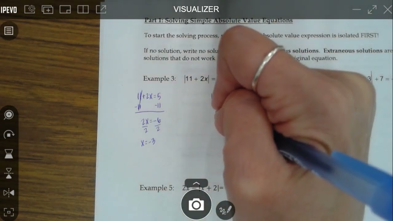 Solving Absolute Value Equations
