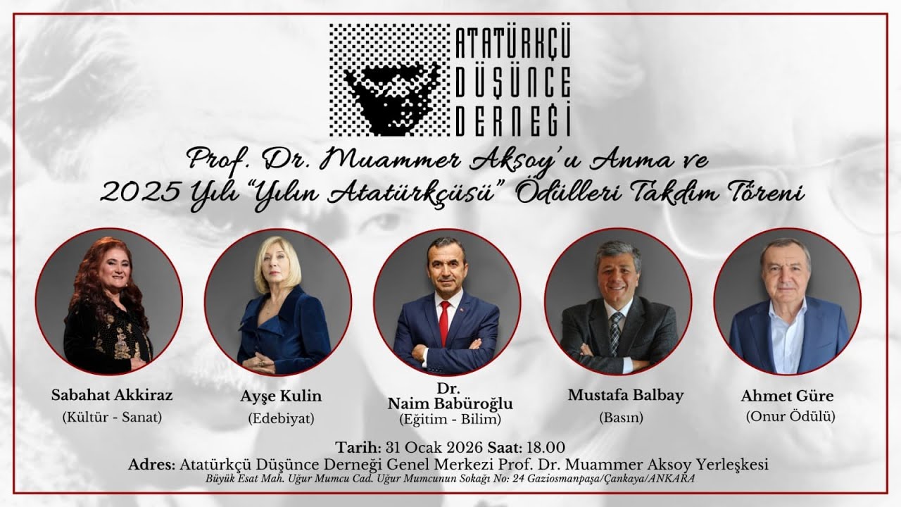 Prof. Dr. Muammer Aksoy'u Anma ve 2025 Yılı 
