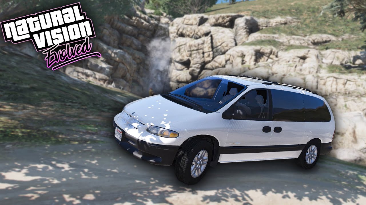 1996 Dodge Grand Caravan - GTA 5 NaturalVision [Steering Wheel Gameplay]