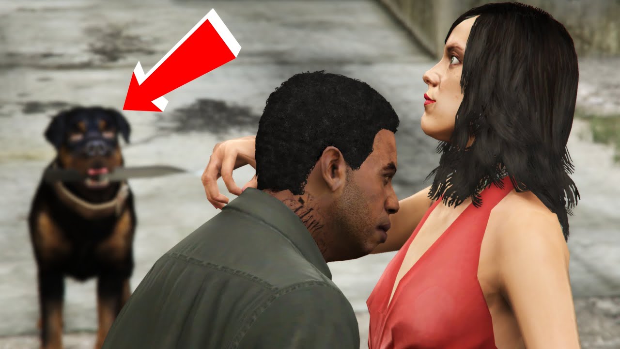 GTA V - Chop Kills Lamar