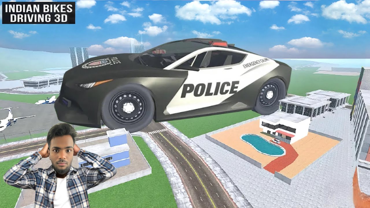 FRANKLIN FOUND GAINT POLICE CARS IN INDIAN BIKE DRIVING 3D