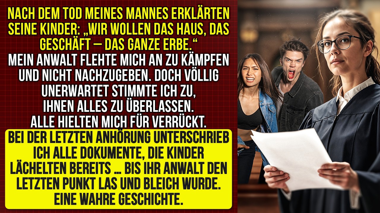 Ich gab den gierigen Erben alles – doch eine Zeile im Vertrag machte sie sprachlos.