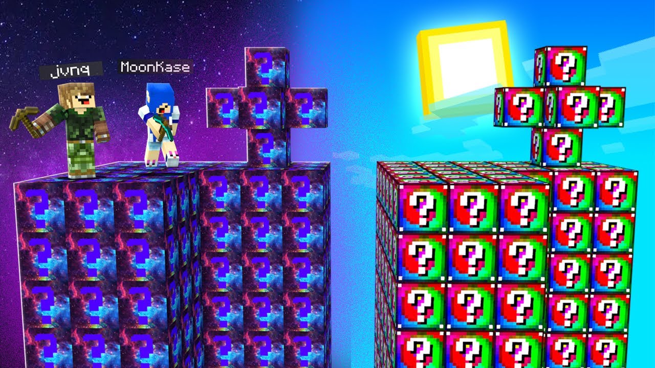 ILHA GALÁXIA vs ???? | MINECRAFT ILHA LUCKY BLOCK