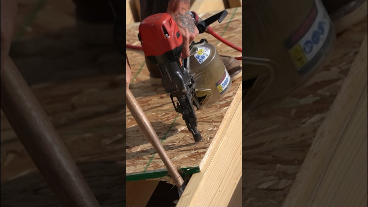 Quick tip for roof sheathing #construction #framing