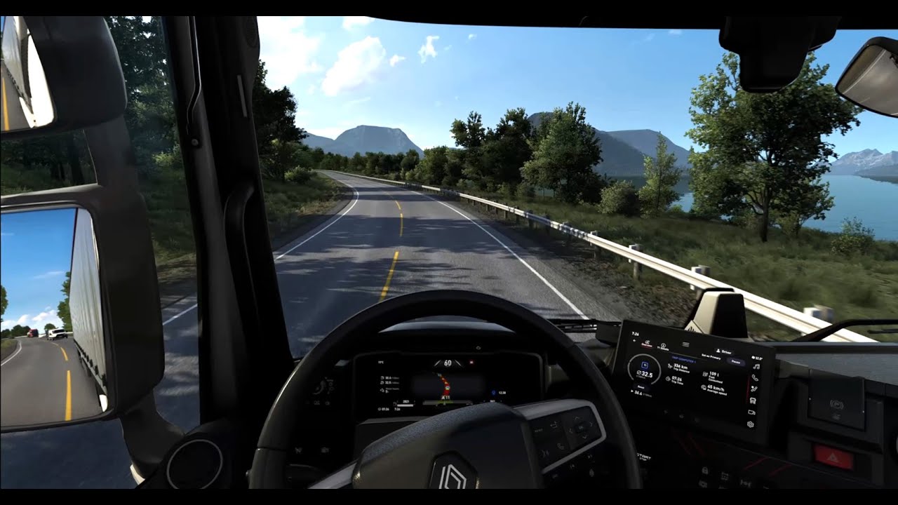 ETS2 Pushing Graphics Fidelity to max | Snowy Moon, Project Next Gen NorthExperience | Renault T