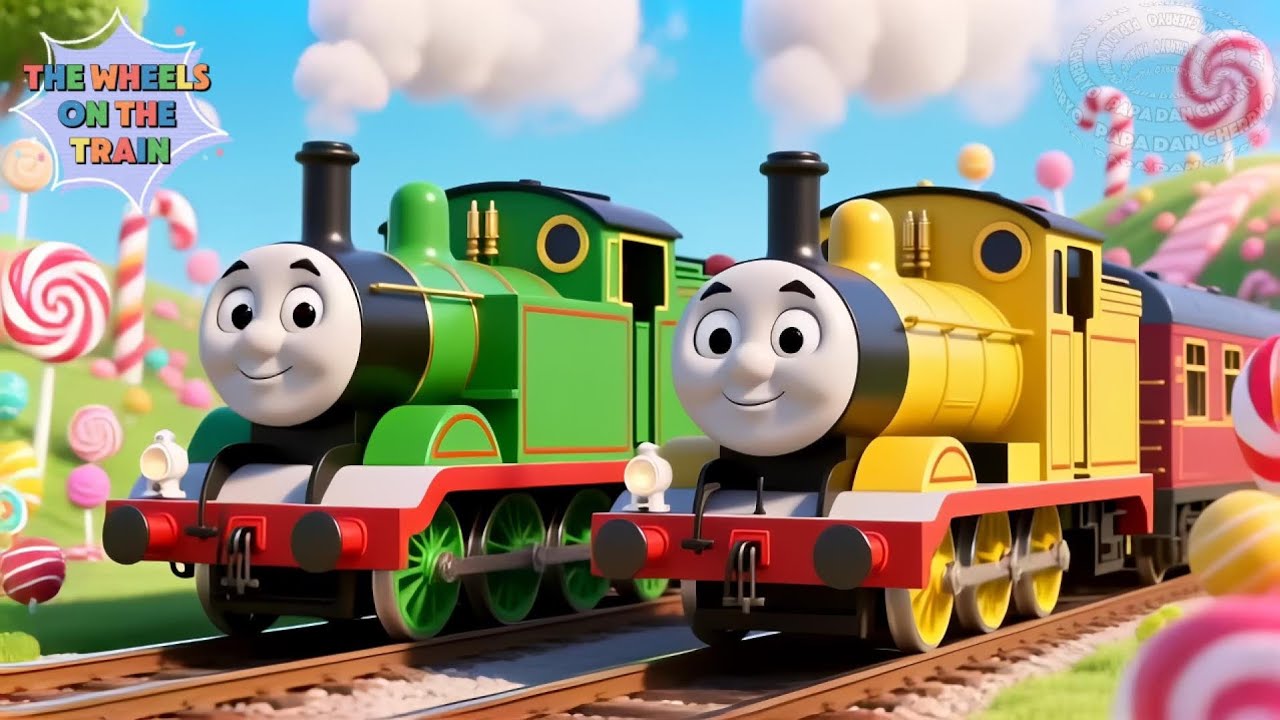 The Wheels On The Train Choo Choo | Lagu Kereta Api Tut Tut Tut 