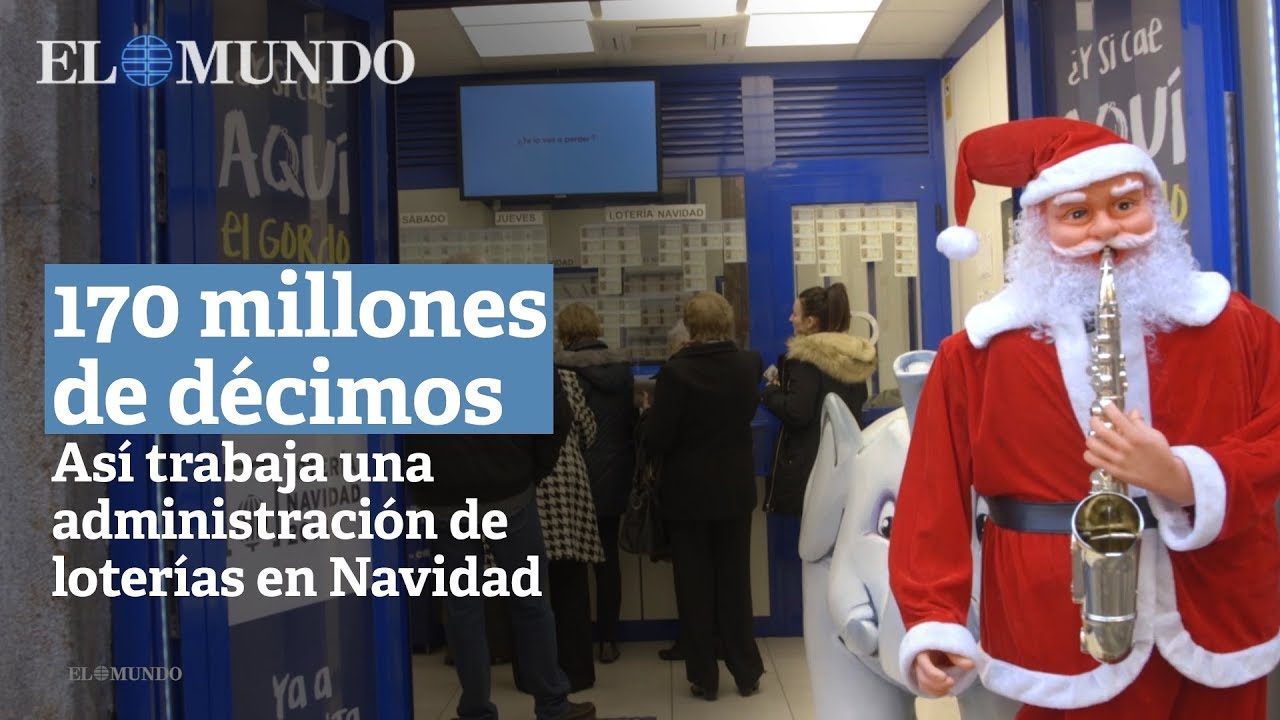 Así trabaja una administración de loterías en Navidad