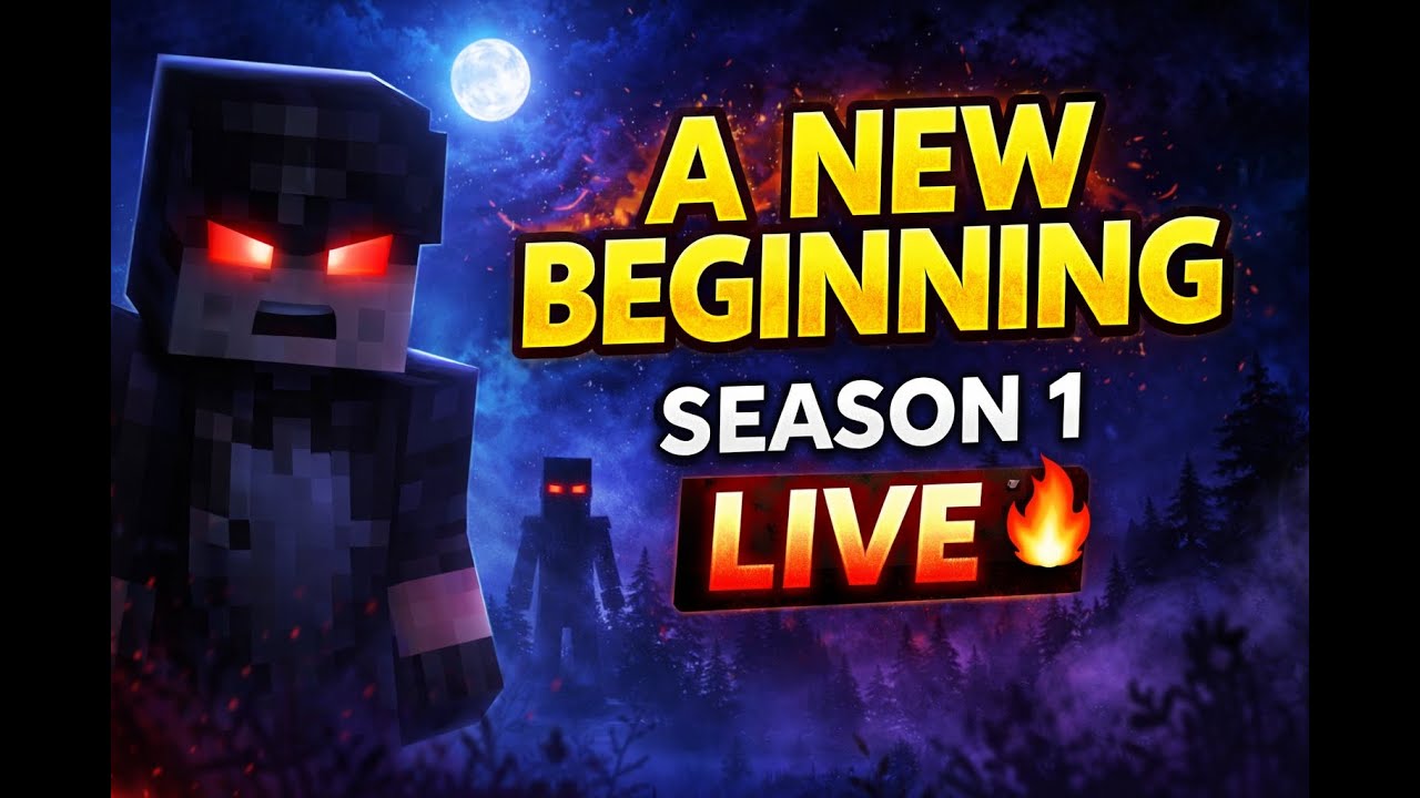 A NEW BEGINNING… 🌍 | BeastEvil SMP Day 1 Season 1 LIVE 🔥