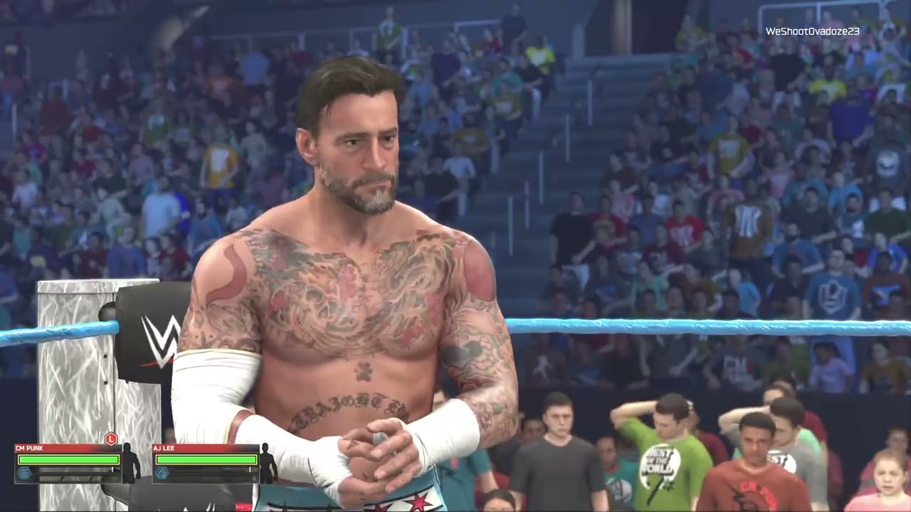 CM PUNK AND AJ LEE VS THE MIZ AND MARYSE #wwe2k26