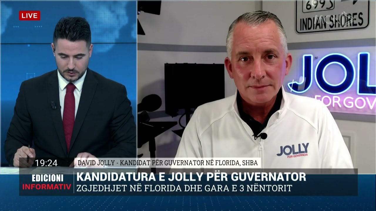 Kandidati për guvernator në Florida, David Jolly: Bordi i Paqes, një çështje e hapur në SHBA