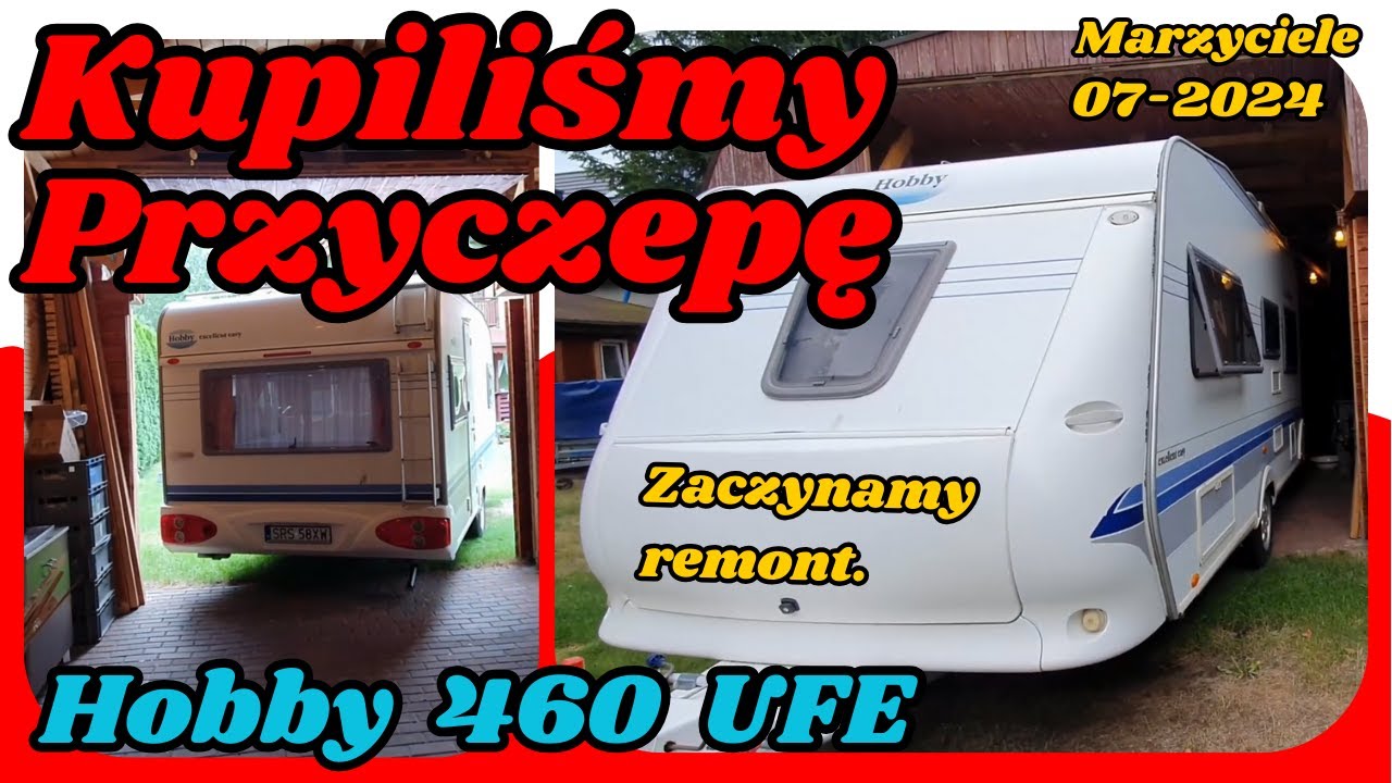 Kupiliśmy przyczepę kempingowej Hobby 460 UF Oględziny przyczepy, zaczynamy remont. 07-2024 #094