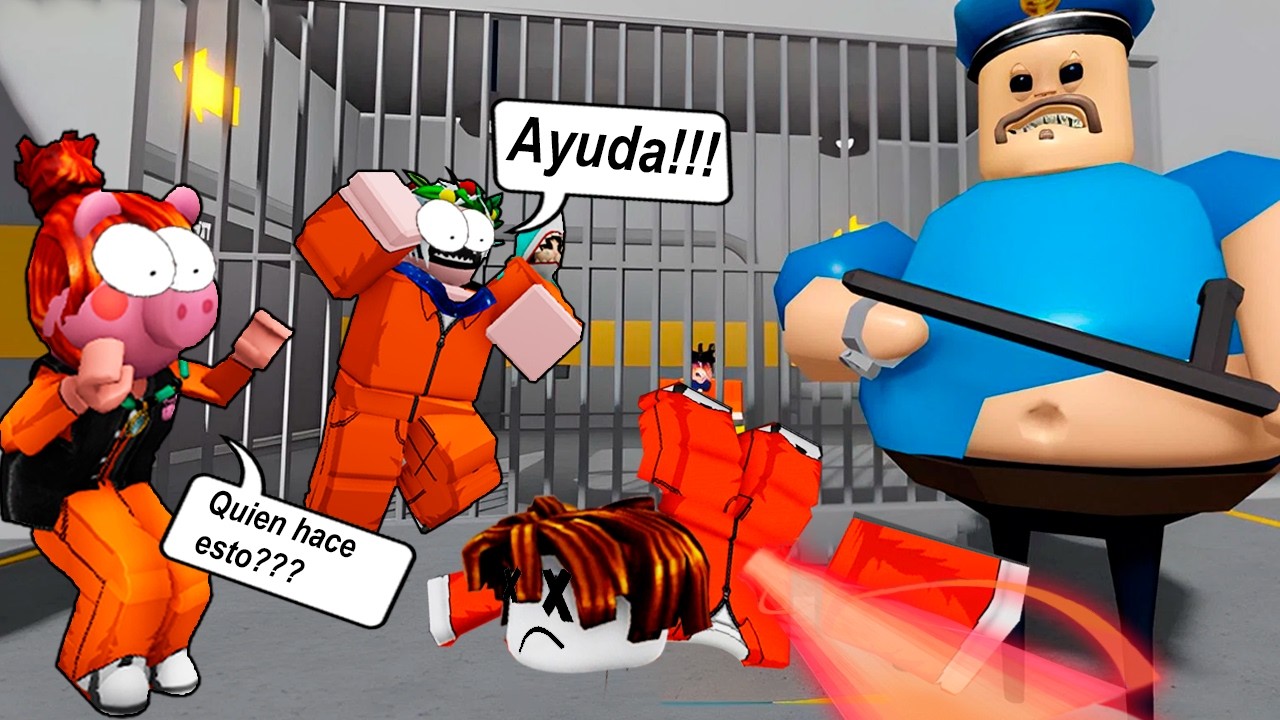 Quien nos está atacando? 🤔... en la PRISION de BARRY'S OBBY en Momentos Divertidos ROBLOX