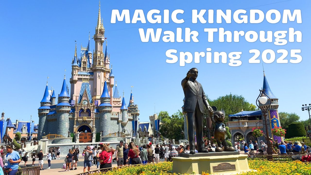 Magic Kingdom Walt Disney World Spring 2025 Walk Through 4K HDR