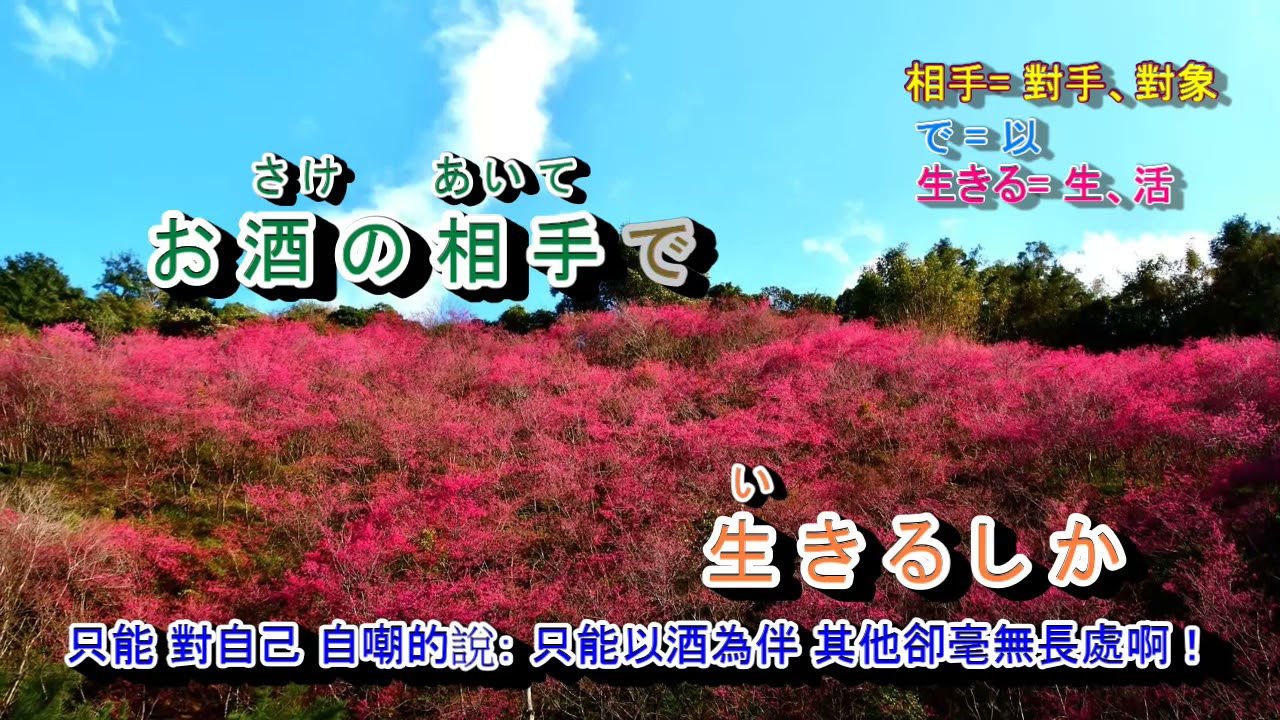 名もない花に乾杯を 字義版