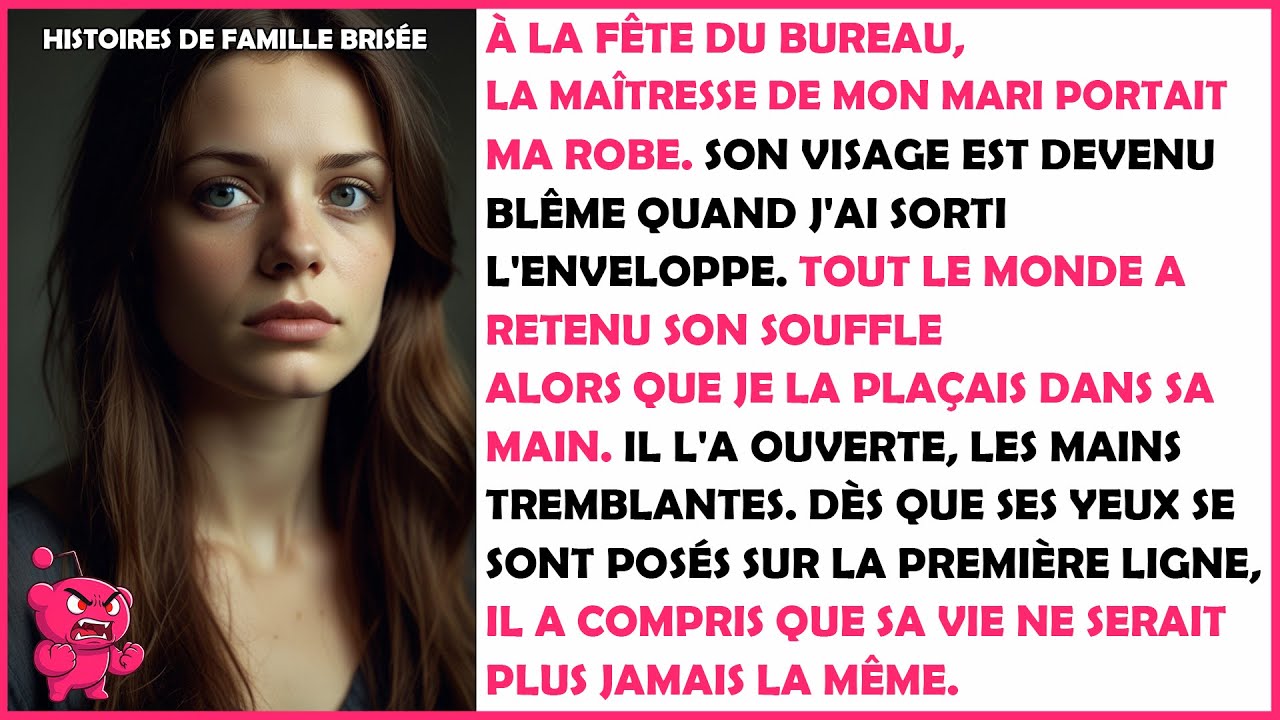 À la Fête du Bureau, la Maîtresse de Mon Mari Portait Ma Robe, Son Visage s'est Figé Quand Je Lui...